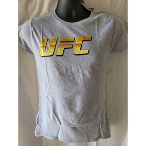 UFC Official Licensed Graphic T-Shirt Heather Grey Gold Logo 03HGR0044 Mens M